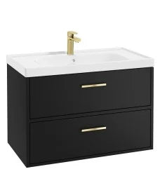 FINLAND Wall Hung  Two Drawer Vanity Unit, Colour Choice