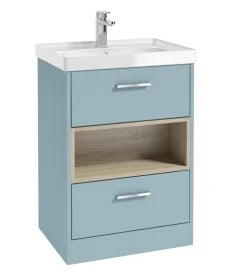 MALMO Floor standing 60cm Two Drawer Vanity Unit With Choice of Colours