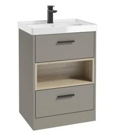 MALMO Floor standing 60cm Two Drawer Vanity Unit With Choice of Colours