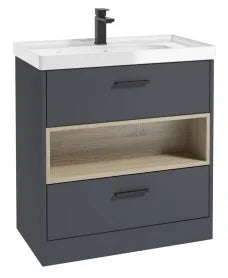 MALMO Floorstanding 80cm Two Drawer With Choice of Colours