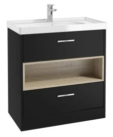 MALMO Floorstanding 80cm Two Drawer With Choice of Colours