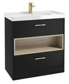 MALMO Floorstanding 80cm Two Drawer With Choice of Colours