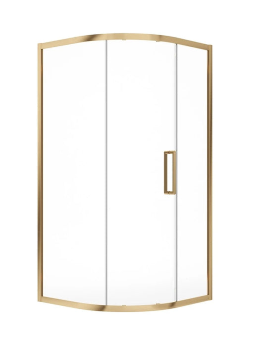 ASPECT 8mm Quadrant Shower Door Brushed Gold
