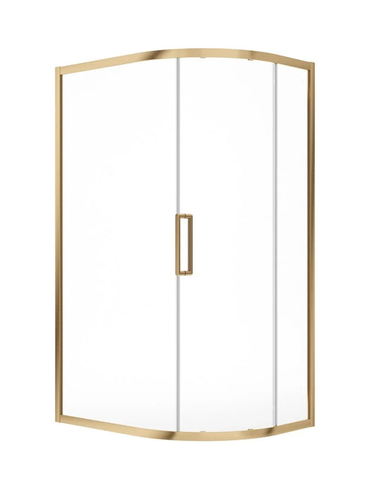 ASPECT 8mm Quadrant Shower Door Brushed Gold