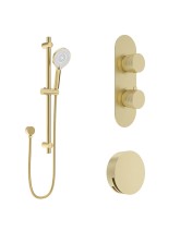 ALITA Knurled Bath Set 1 Brushed Gold