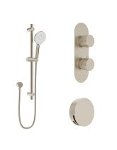 ALITA Knurled Bath Set 1 Brushed Nickel